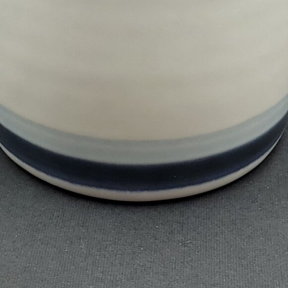 Pfaltzgraff Sky Stovetop Shakers Denim Blue Bands Handled Salt & Pepper Shakers - Picture 10 of 10